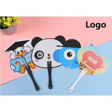 Customized promotional new design cute plastic hand fan